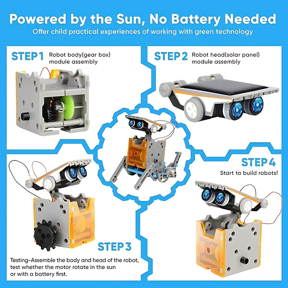 Solar Robot Building Blocks 12 - Science Toys Diy incelemesi ve fiyatı