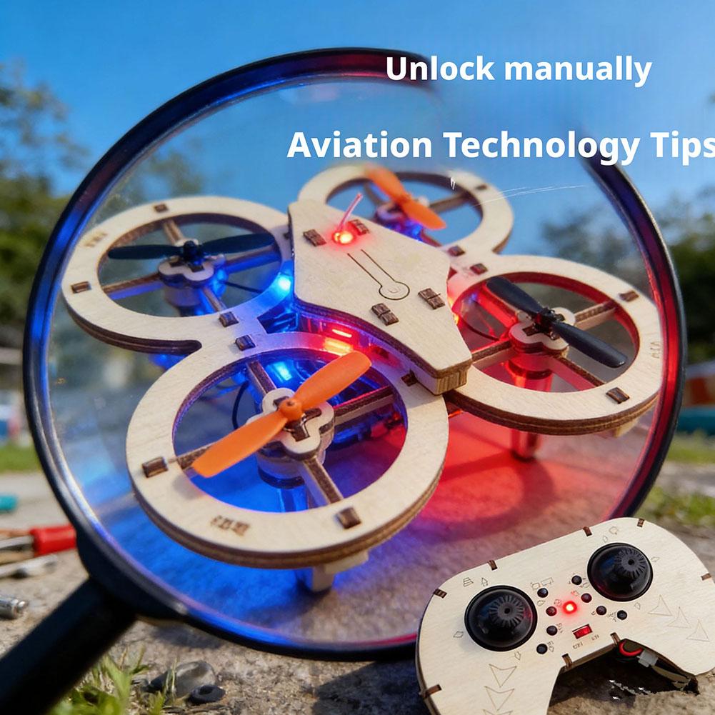 DIY Wooden RC Drone Quadcopter - Science Toys Diy incelemesi ve fiyatı