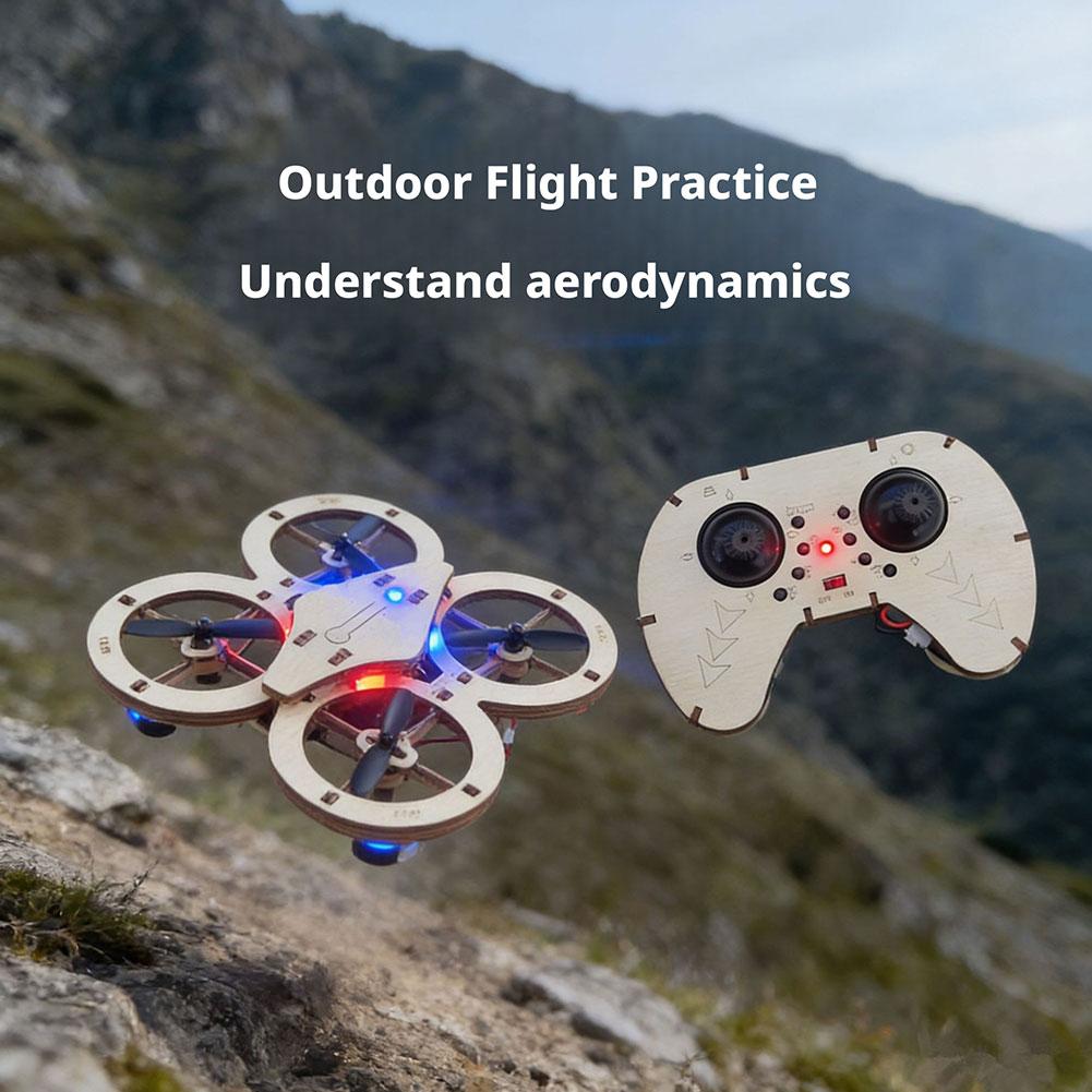 DIY Wooden RC Drone Quadcopter - Science Toys Diy incelemesi ve fiyatı