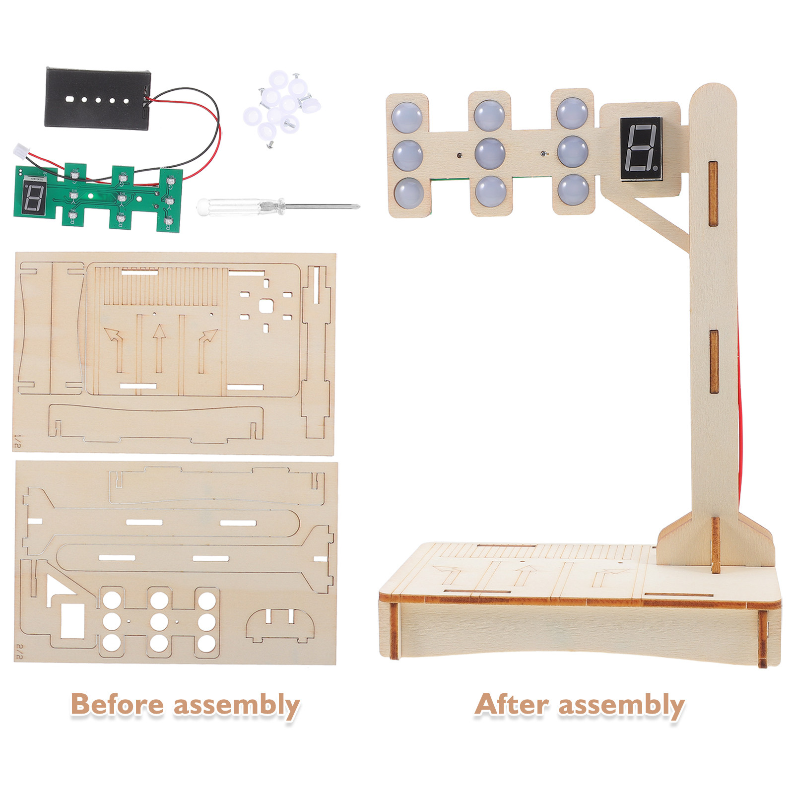 1Set Traffic Signal DIY Scienc - Science Toys Diy incelemesi ve fiyatı