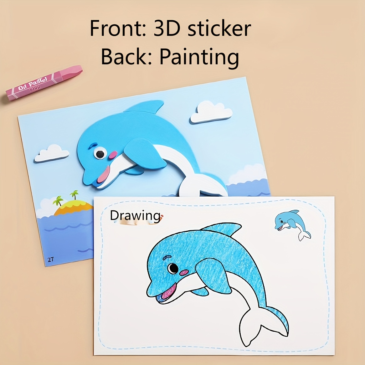 3D Stickers for Kids, Disposab - Science Toys Diy incelemesi ve fiyatı